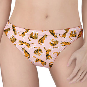 Cute Tiger Pattern Print Women's Thong