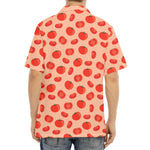 Cute Tomato Pattern Print Aloha Shirt