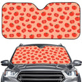 Cute Tomato Pattern Print Car Windshield Sun Shade