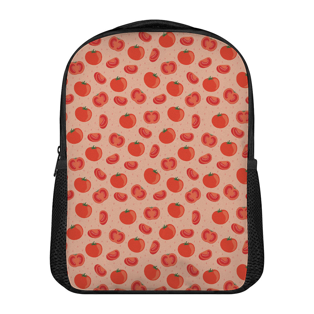 Cute Tomato Pattern Print Casual Backpack