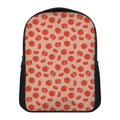 Cute Tomato Pattern Print Casual Backpack