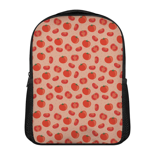 Cute Tomato Pattern Print Casual Backpack