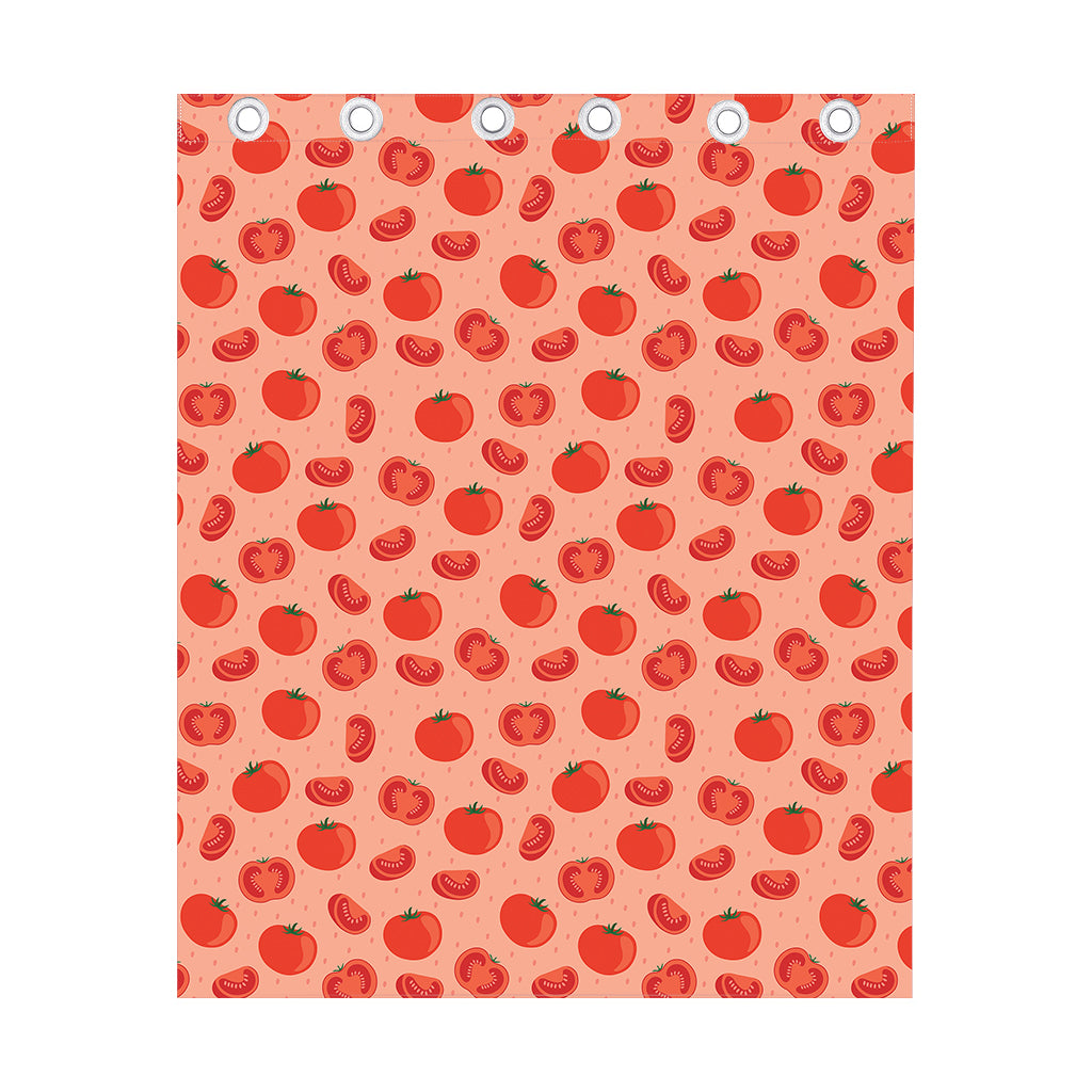Cute Tomato Pattern Print Curtain
