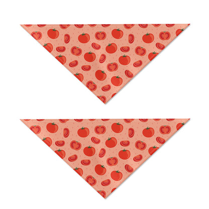 Cute Tomato Pattern Print Dog Bandana