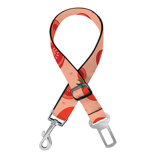 Cute Tomato Pattern Print Dog Seat Belt