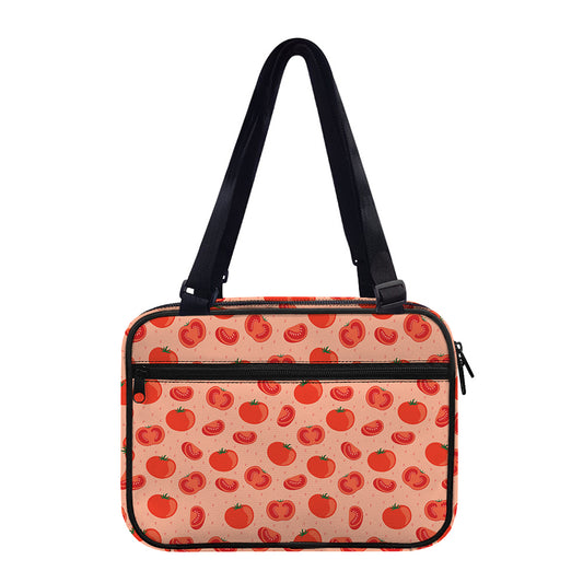 Cute Tomato Pattern Print Double Strap Bible Bag