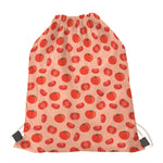 Cute Tomato Pattern Print Drawstring Bag