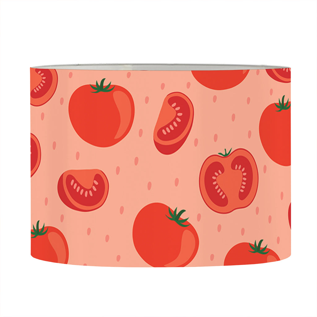 Cute Tomato Pattern Print Drum Lamp Shade