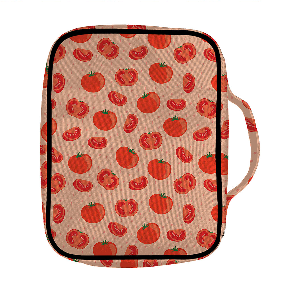 Cute Tomato Pattern Print Front Pocket Bible Bag