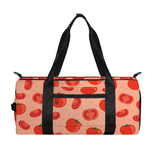 Cute Tomato Pattern Print Gym Bag
