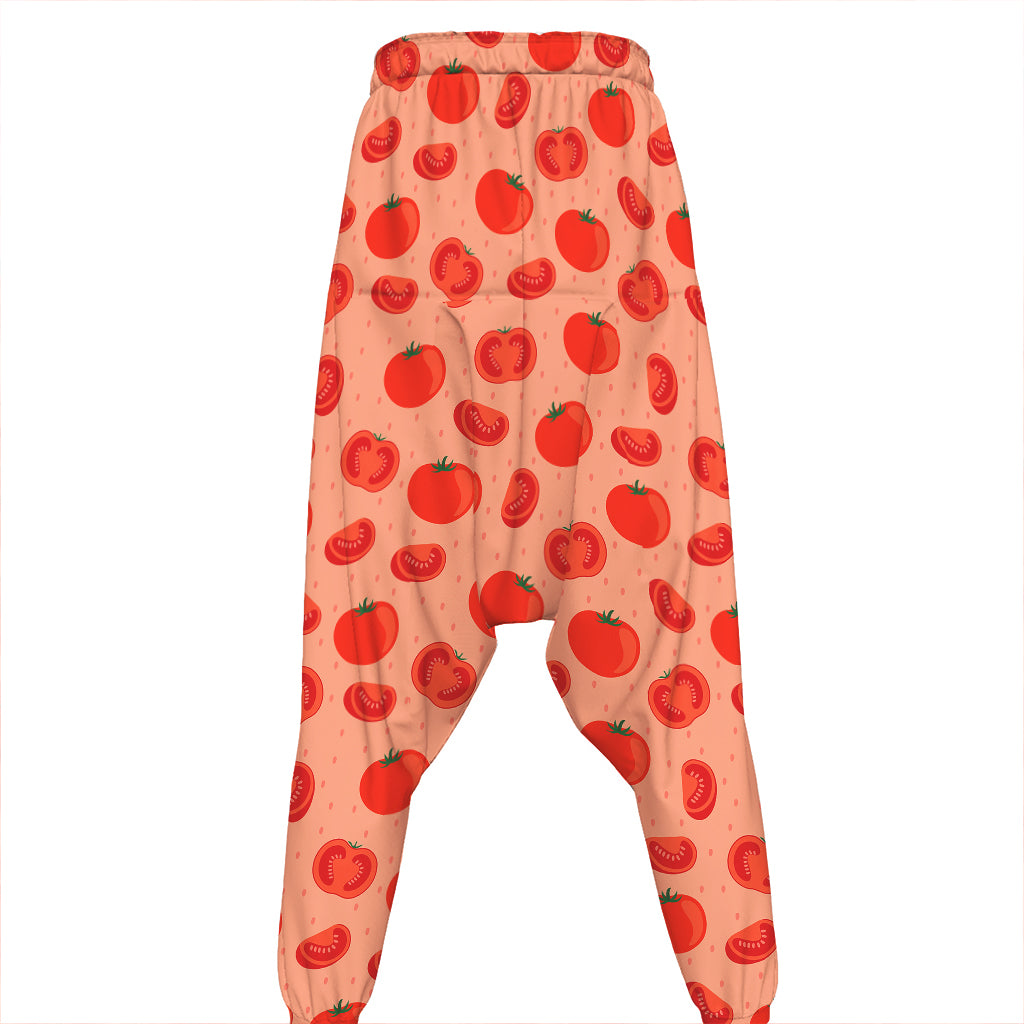 Cute Tomato Pattern Print Hammer Pants