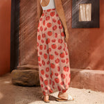 Cute Tomato Pattern Print Harem Pants