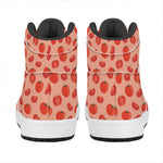 Cute Tomato Pattern Print High Top Leather Sneakers