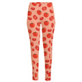 Cute Tomato Pattern Print High-Waisted Pocket Leggings