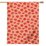 Cute Tomato Pattern Print House Flag