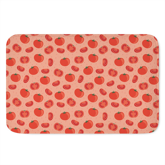 Cute Tomato Pattern Print Indoor Door Mat