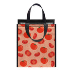 Cute Tomato Pattern Print Insulated Lunch Tote