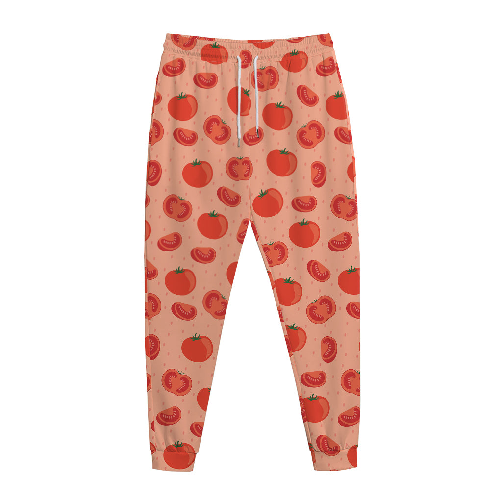 Cute Tomato Pattern Print Jogger Pants