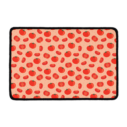 Cute Tomato Pattern Print Kitchen Mat