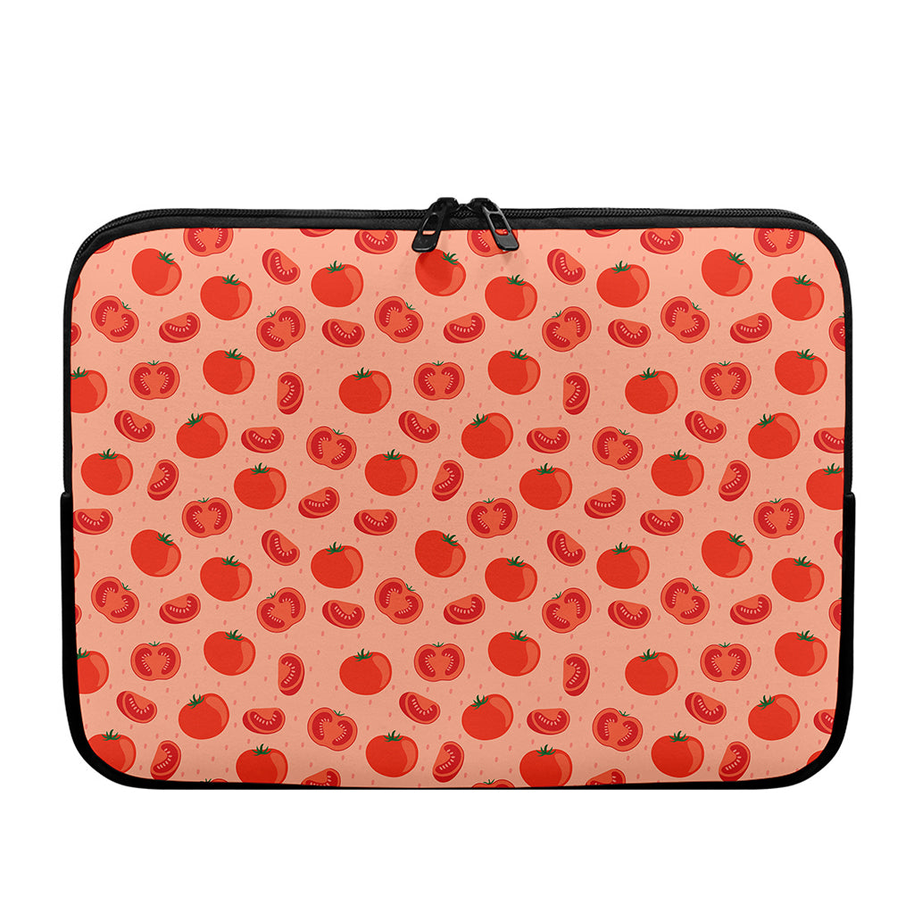 Cute Tomato Pattern Print Laptop Sleeve