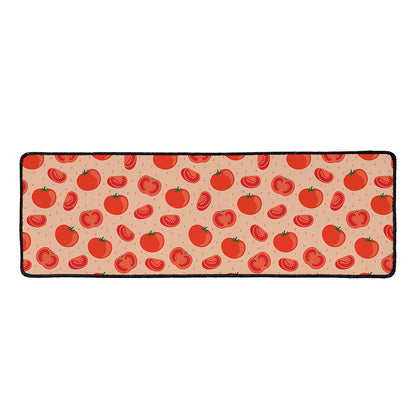 Cute Tomato Pattern Print Long Kitchen Mat