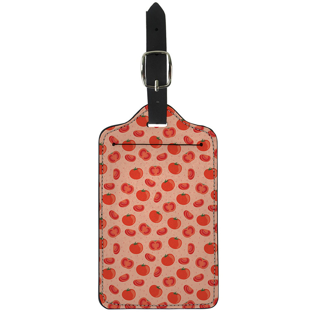 Cute Tomato Pattern Print Luggage Tag
