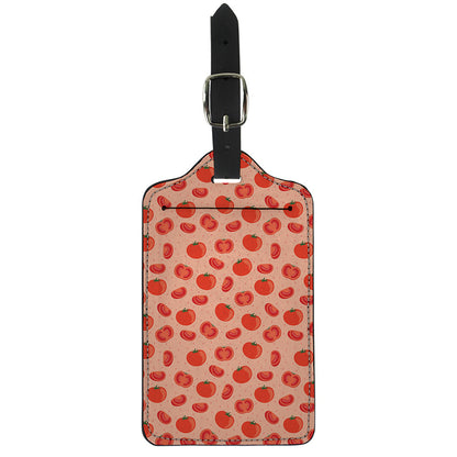Cute Tomato Pattern Print Luggage Tag