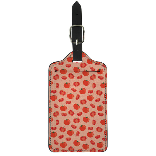 Cute Tomato Pattern Print Luggage Tag