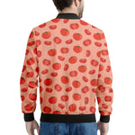 Cute Tomato Pattern Print Men's Bomber Jacket