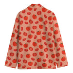 Cute Tomato Pattern Print Men's Cotton Blazer