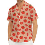 Cute Tomato Pattern Print Men's Deep V-Neck Shirt