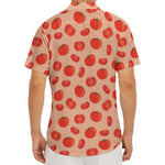 Cute Tomato Pattern Print Men's Deep V-Neck Shirt