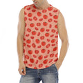 Cute Tomato Pattern Print Men's Fitness Tank Top