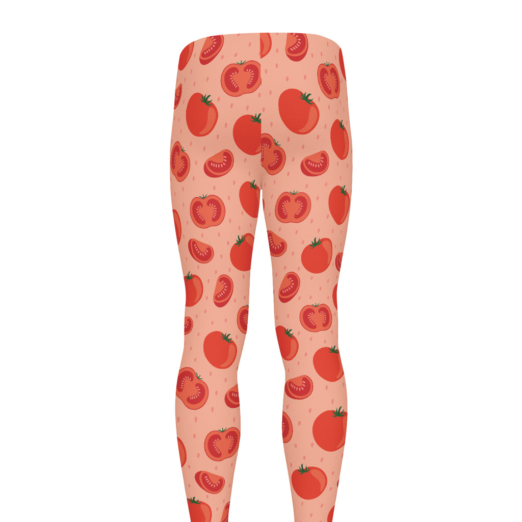 Cute Tomato Pattern Print Men's leggings