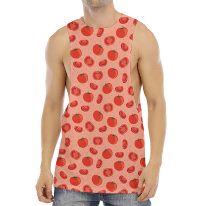 Cute Tomato Pattern Print Men's Muscle Tank Top