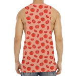 Cute Tomato Pattern Print Men's Muscle Tank Top