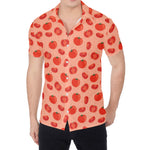 Cute Tomato Pattern Print Men's Shirt