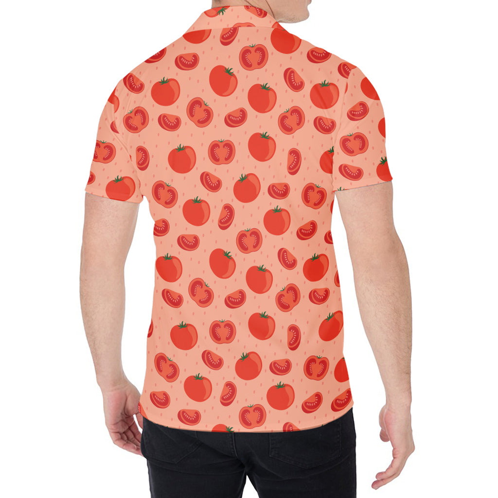 Cute Tomato Pattern Print Men's Shirt