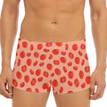 Cute Tomato Pattern Print Men's Short Boxer Briefs