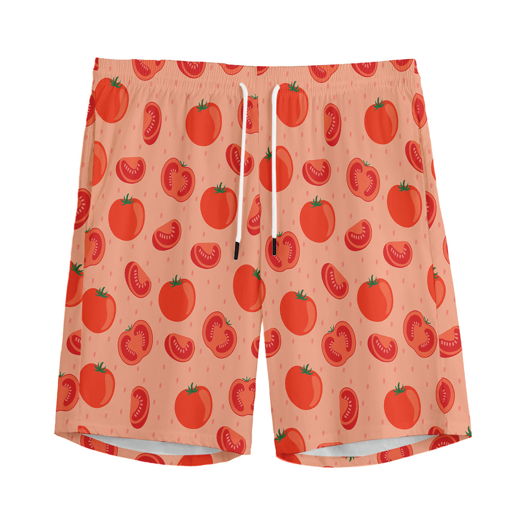 Cute Tomato Pattern Print Men's Sports Shorts