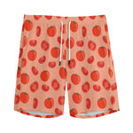 Cute Tomato Pattern Print Men's Sports Shorts