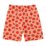 Cute Tomato Pattern Print Men's Swim Trunks
