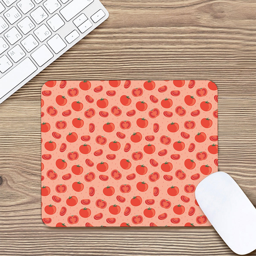 Cute Tomato Pattern Print Mouse Pad