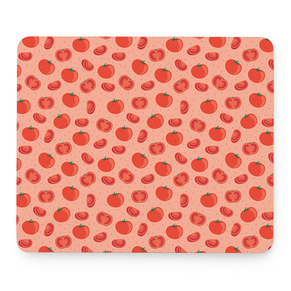 Cute Tomato Pattern Print Mouse Pad