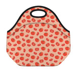 Cute Tomato Pattern Print Neoprene Lunch Bag