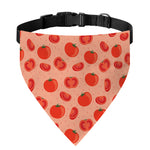 Cute Tomato Pattern Print Over The Collar Dog Bandana