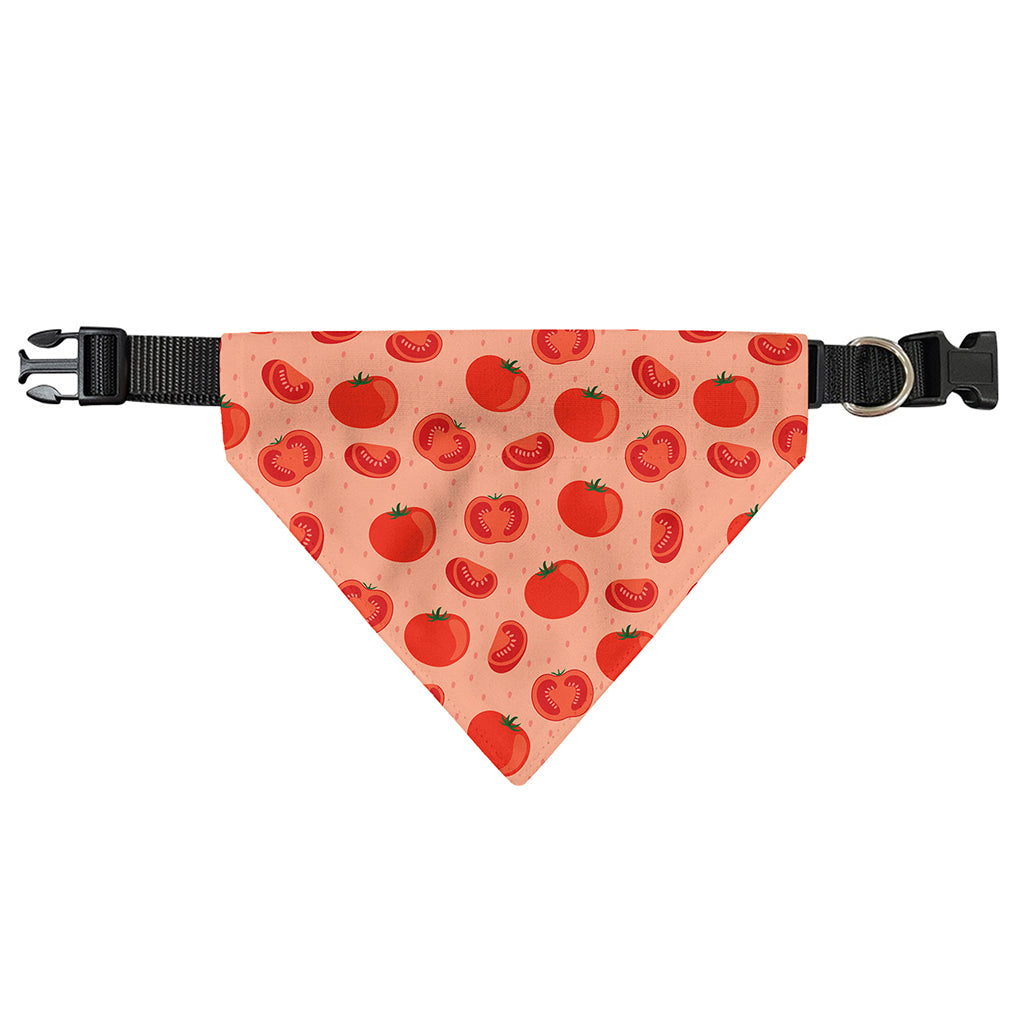 Cute Tomato Pattern Print Over The Collar Dog Bandana