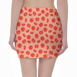 Cute Tomato Pattern Print Pencil Mini Skirt
