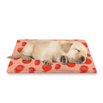Cute Tomato Pattern Print Pet Cooling Mat Cover