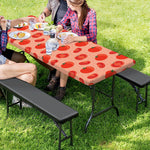 Cute Tomato Pattern Print Picnic Table Cover